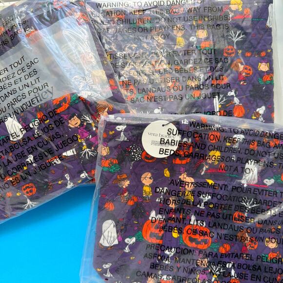 Vera Bradley Peanuts Snoopy Halloween Tote Bag Small - Picture 3 of 13